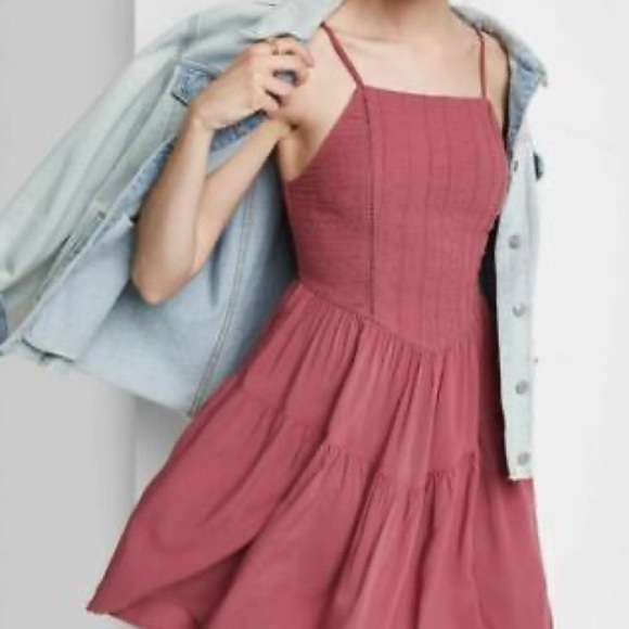 Wild Fable | Embroidered Tiered Mini Dress - Picture 3 of 13